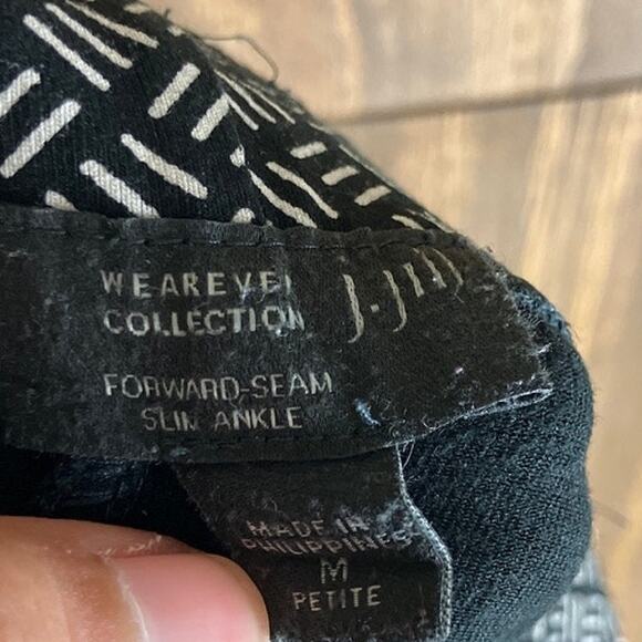 J Jill Women Pants Black Wearever Collection Forward Seam Slim Ankle Stretch MP - Picture 4 of 11